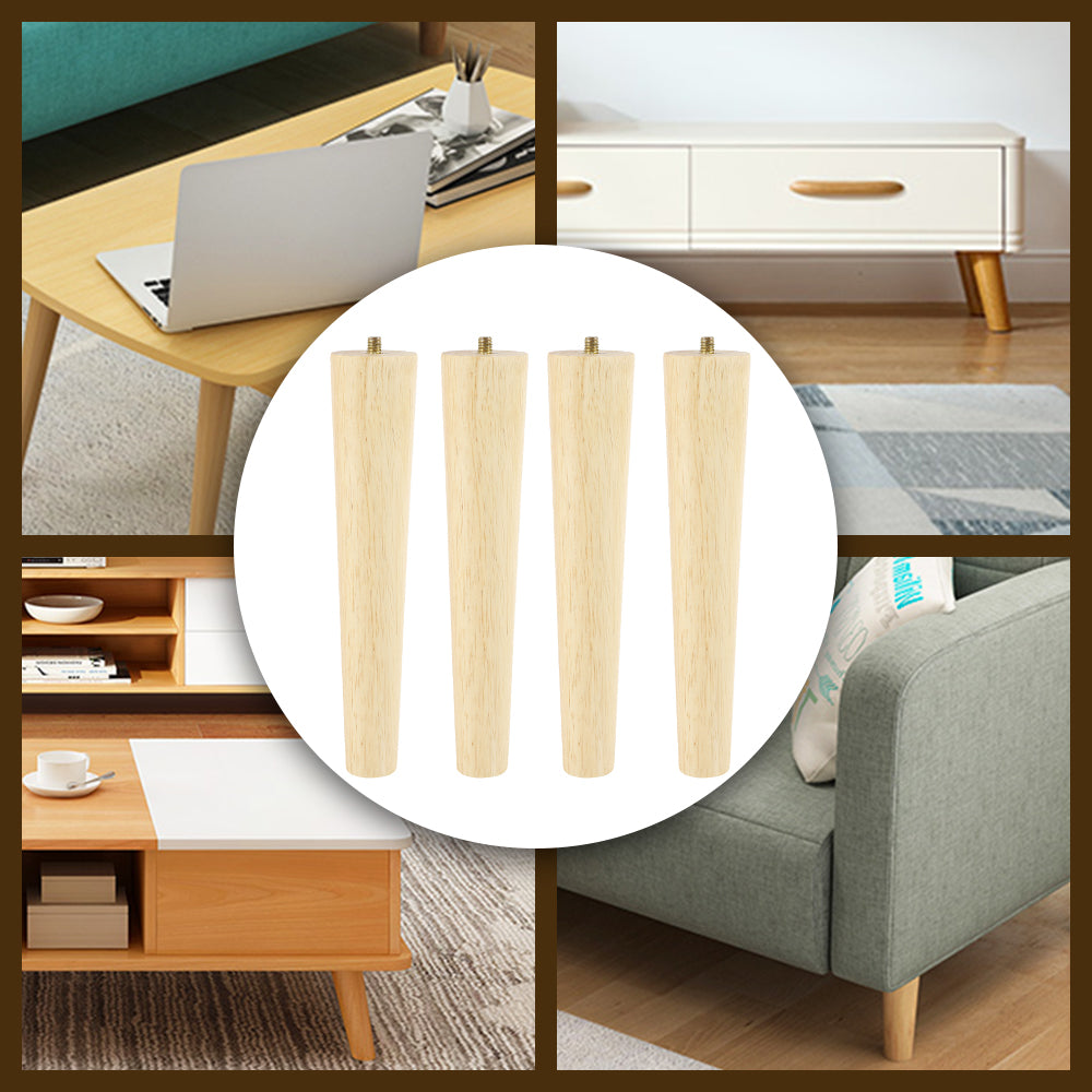 Solid Wooden Furniture Legs – Replacement Feet for Tables and Chairs