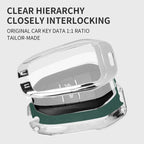 Zinc Alloy Leather Car Key Case – Protective Remote Cover for Citroen Models
