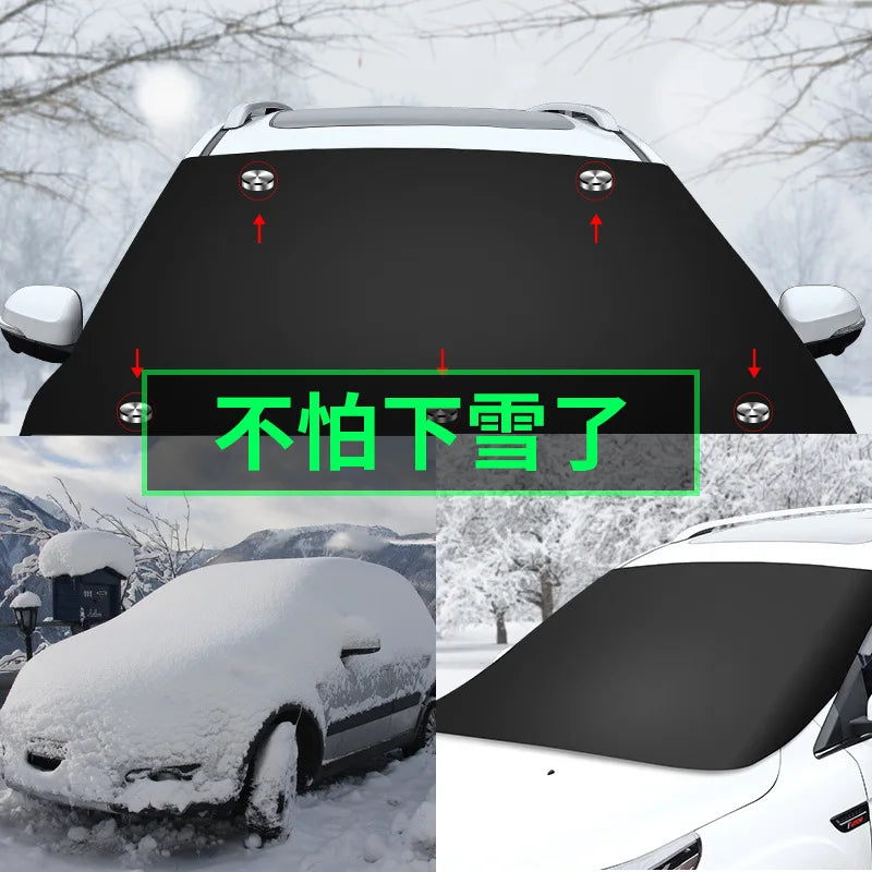 Magnetic Car Snow Shield – Waterproof Windshield Cover for Winter Sun Protection