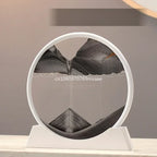 3D Moving Sand Art Frame – Dynamic Liquid Hourglass for Office Home Decor