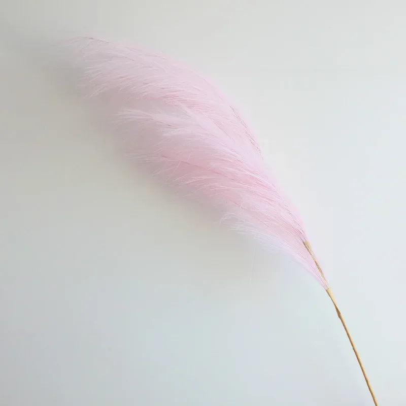 Faux Pampas Grass Decor – 39-inch Fluffy Reed Bouquet for Boho Home Wedding