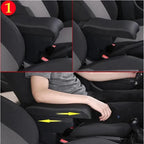 Center Console Armrest Box – Storage Organizer for Peugeot 208 2012-2018