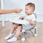 Portable Baby Booster Seat – Folding Dining Chair for Travel and Outdoor Use
