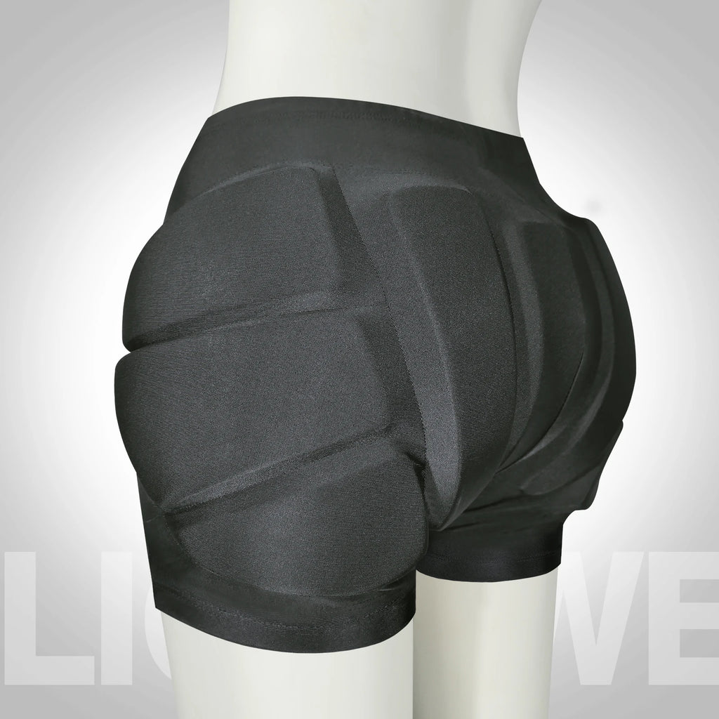 Padded Protective Shorts – 3D Hip and Tailbone Shield for Kids Skiing Skating