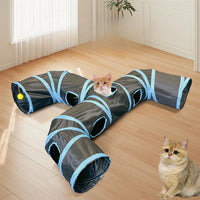 Foldable Pet Play Tunnel – Interactive Drill Barrel for Cat Training