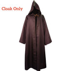Jedi Knight Robe – Hooded Men's Tunic for Halloween Cosplay Costume