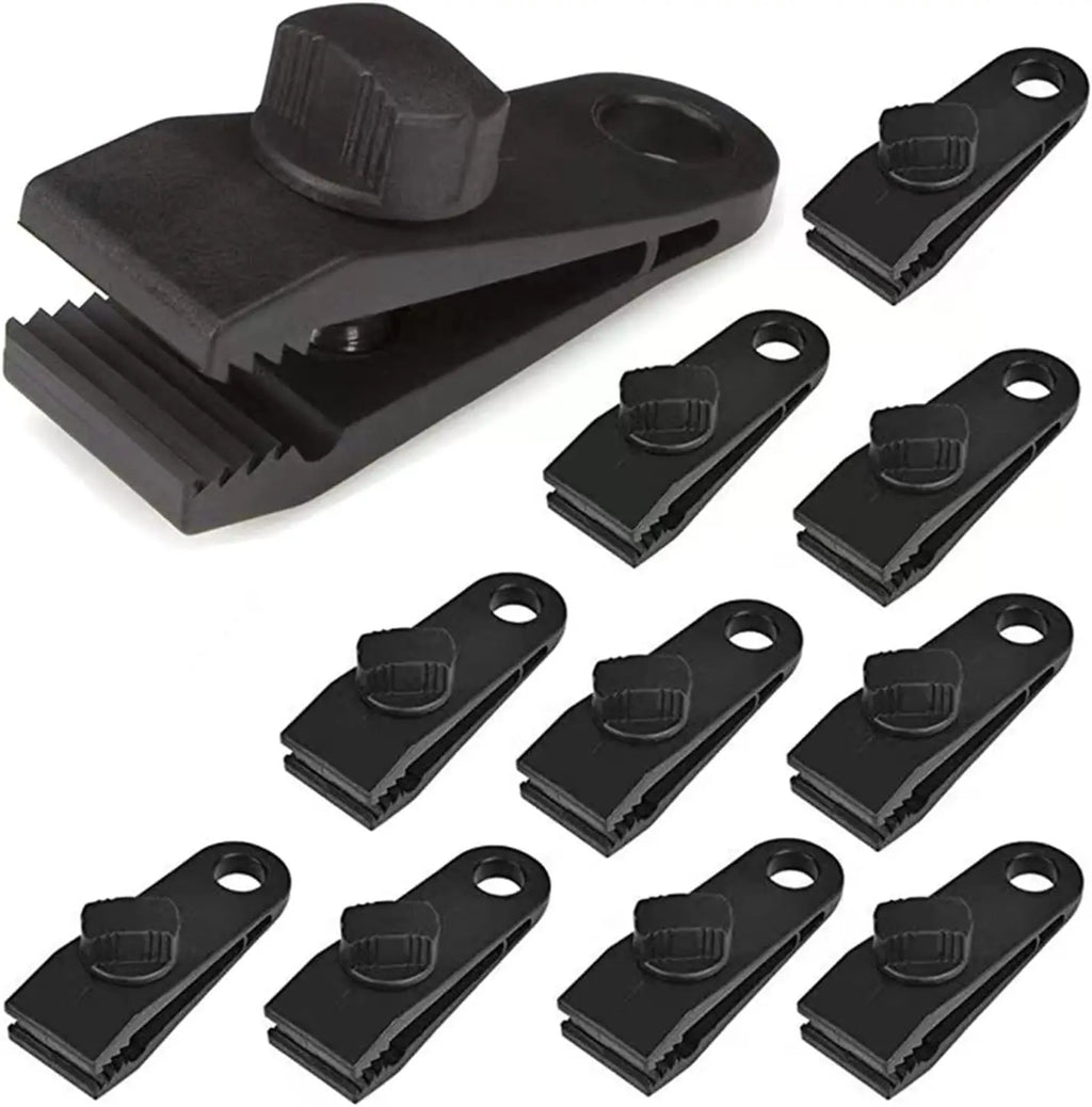 Heavy Duty Tarp Clips – Shark Tent Fasteners for Outdoor Camping and Awnings