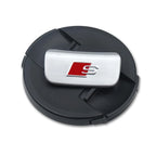 Aluminum S-Line Steering Wheel Emblem – Decorative Car Interior Accessory