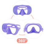 Full Face Snorkel Mask – Anti-Fog Panoramic Diving Goggles for Underwater Swimming