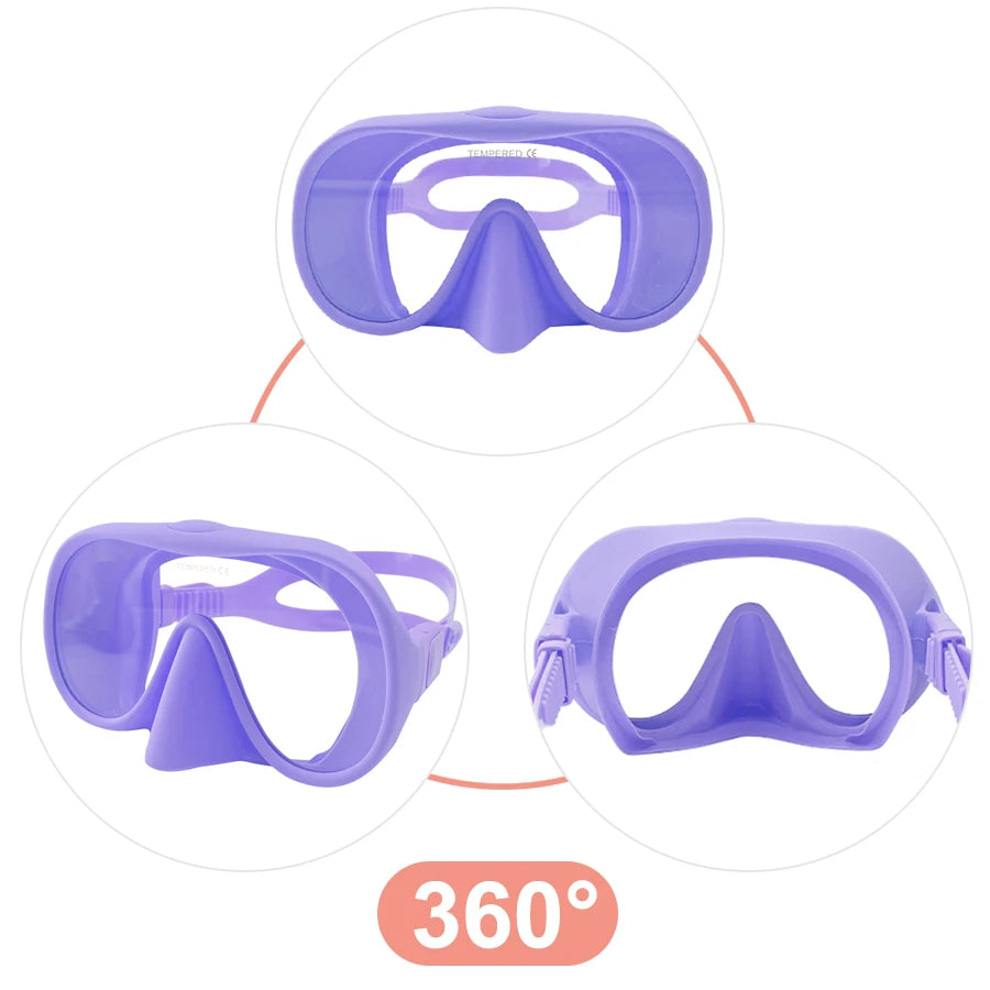 Full Face Snorkel Mask – Anti-Fog Panoramic Diving Goggles for Underwater Swimming