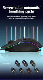 Wired LED Gaming Mouse – Ergonomic Backlit Optical Mouse for PC Desktop Laptop