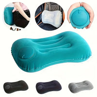 Portable Inflatable Travel Pillow – Ergonomic Neck and Waist Support for Flights