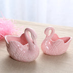 Swan Shaped Ceramic Pot – Multi-function Decor for Jewelry and Candy
