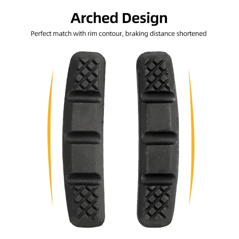 60mm Threaded V-Brake Pads – All-Weather MTB Brake Shoes for Mountain Bikes