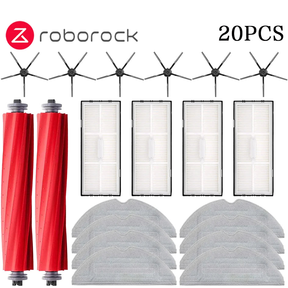 Robot Vacuum Replacement Kit – Cleaning Brushes and Filters for Roborock S7