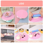 Silicone Cake Turntable Mat – Non-stick Heat Resistant Tool for Baking