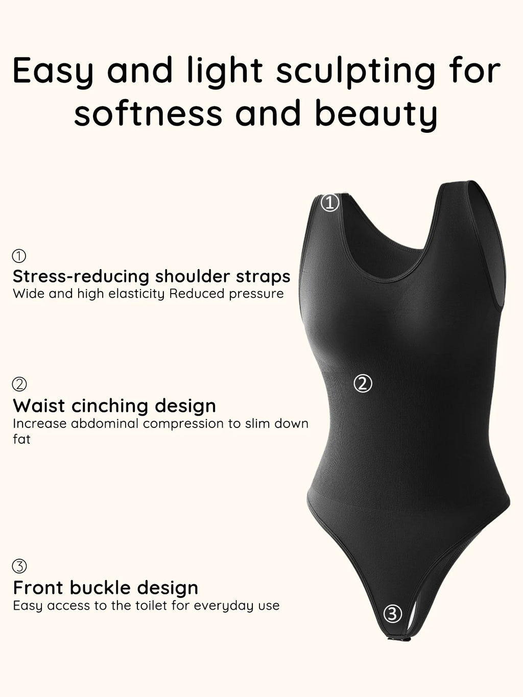 Seamless Tummy Control Bodysuit – Open Crotch Fajas for Women Shapewear