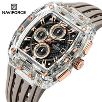 NAVIFORCE Silicone Chronograph Watch – Waterproof Sport Accessory for Men