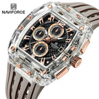 NAVIFORCE Silicone Chronograph Watch – Waterproof Sport Accessory for Men