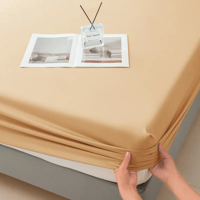 Waterproof Fitted Mattress Protector – Elastic Bed Cover for Home Bedding
