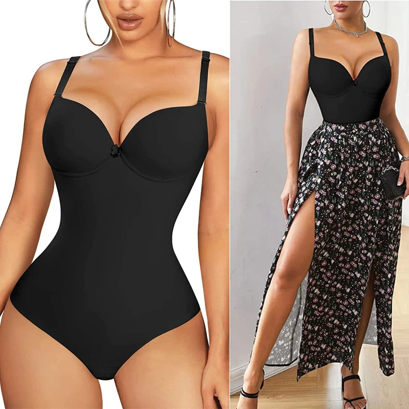 Slimming Shapewear Bodysuit – Tummy Control Underwire for Women Body Shaping