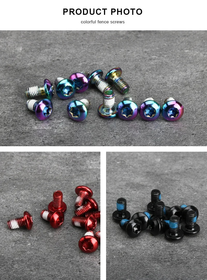 Stainless Steel Disc Brake Bolts – M5x9mm T25 Torx Screws for MTB Road Cycling
