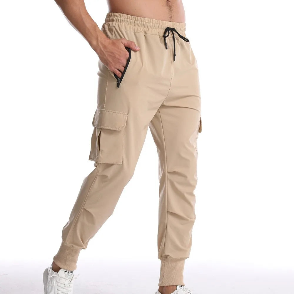 Camouflage Fitness Trousers – Stretchy Quick-Dry Pants for Running and Gym