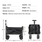 Collapsible Utility Cart – Heavy Duty Foldable Wagon for Camping and Beach