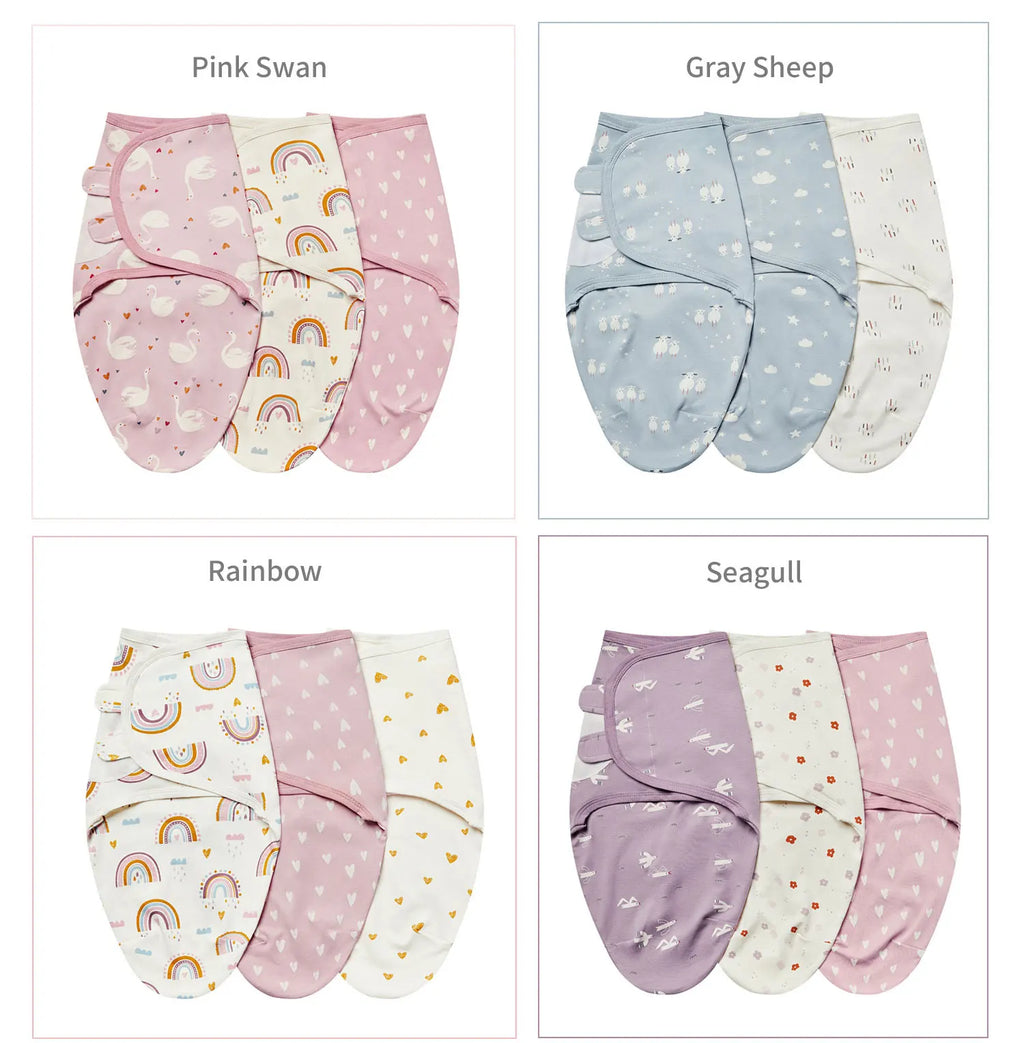 Cotton Baby Sleeping Bag – Anti-Shock Swaddle Wrap for Newborn Sleep