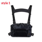 Camo Fishing Tackle Chest Bag – Utility Vest Pack for Outdoor Hunting