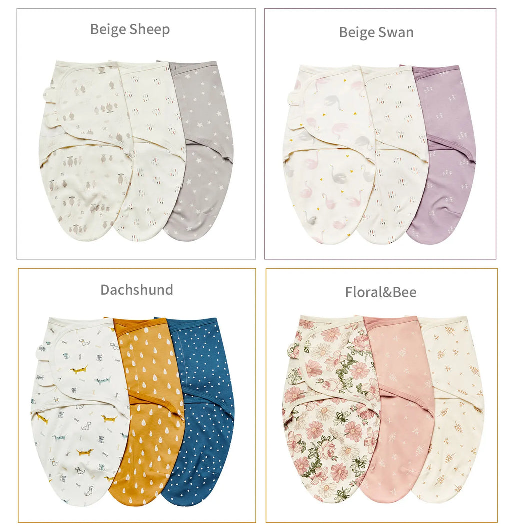 Cotton Baby Sleeping Bag – Anti-Shock Swaddle Wrap for Newborn Sleep