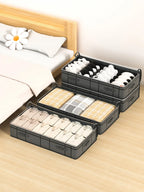 Foldable Large Underbed Storage Bag – Quilt and Clothing Organizer for Bedroom