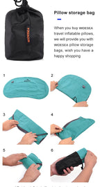 Portable Inflatable Camping Pillow – Compressible Air Cushion for Outdoors