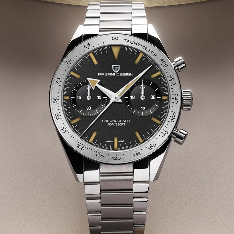 Pagani Design Moon Chronograph – Retro Sports Quartz Watch for Men