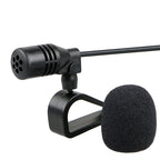3.5mm External Microphone – Wired Clip-On Mic for Car Audio and Auto Radio
