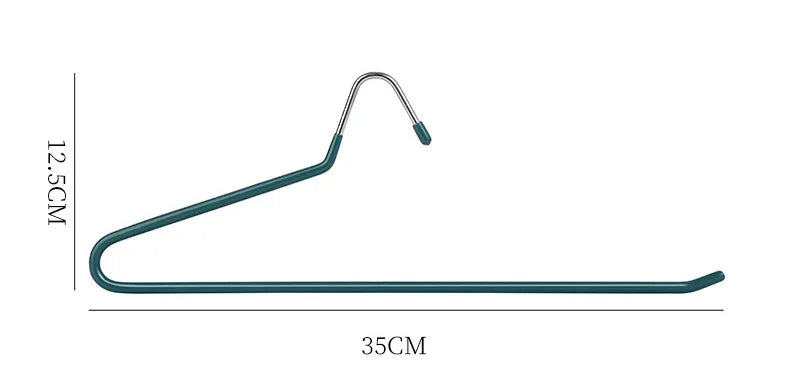 Non-Slip Metal Trouser Hangers – Open Ended Space Saving for Wardrobe Organization