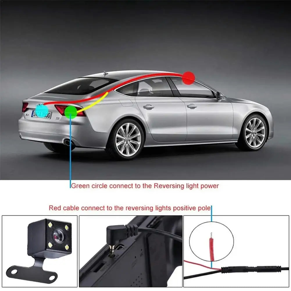170 Degree Rear View Camera – Wide Angle Backup Lens for Car Parking Safety