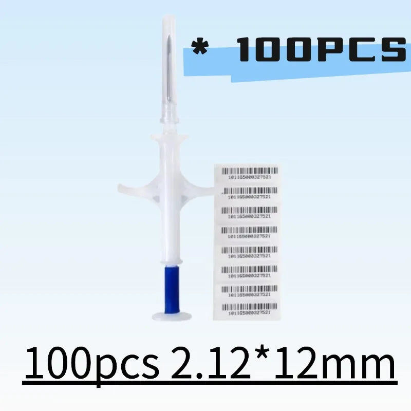 RFID Pet Microchip Syringe – 134.2KHz FDX-B ID Tag for Dogs Cats and Horses