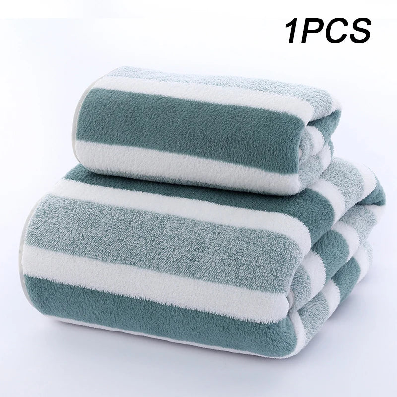 Bamboo Charcoal Coral Velvet Bath Towel – Super Absorbent for Daily Bathroom Use