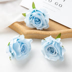 Artificial Silk Rose Heads – Decorative Flowers for Wedding Home Decor