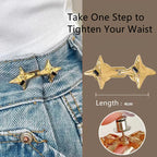 Adjustable Star Waist Buckle – Metal Jean Tightening Tool for Fashion