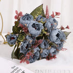 Artificial Peony Flower Bundle – Silk Floral Arrangement for Wedding Decor
