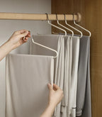 Non-Slip Metal Trouser Hangers – Open Ended Space Saving for Wardrobe Organization
