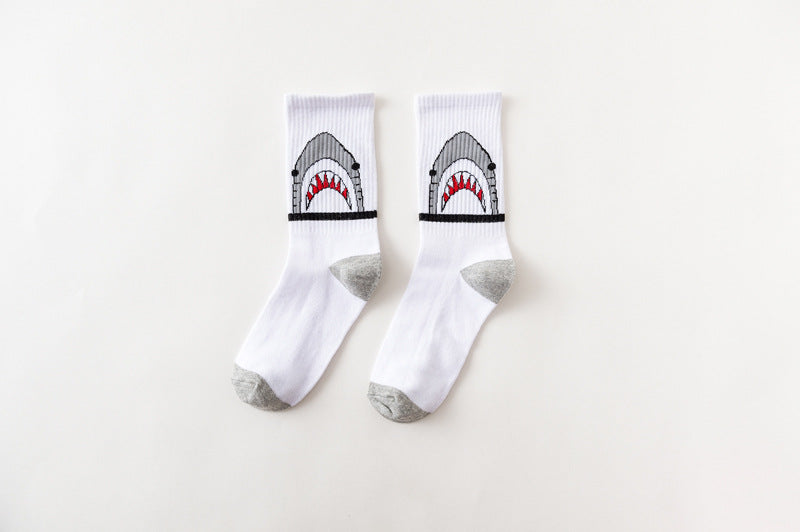 Harajuku Cotton Crew Socks – Unisex Hip Hop Streetwear for Casual Wear