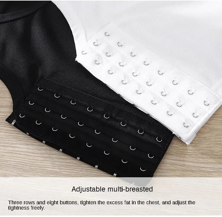 Breathable Chest Binder Vest – Side Buckle Compression Top for Cosplay