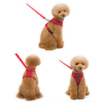 Plaid Pet Harness Leash Set – Adjustable Vest for Small Dogs and Cats