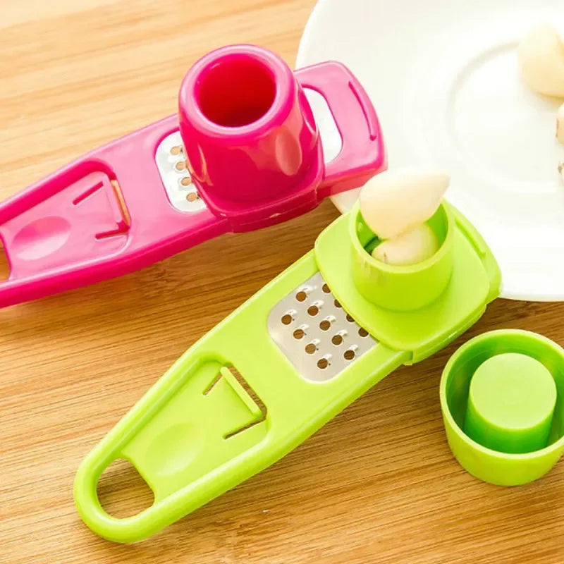 Multi-Function Garlic Peeler – Ginger Grater and Slicer for Kitchen Cooking