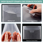 Plastic Stamp and Die Storage Pockets – Waterproof Sleeves for Crafting