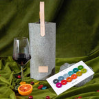 Felt Single Wine Bottle Tote – Padded Insulated Carrier for Gift Giving