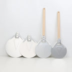 Perforated Aluminum Pizza Peel – Non-Slip Wooden Handle for Home Baking